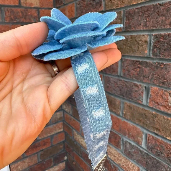 Denim Jeans Choker Necklace - Picture 8 of 8